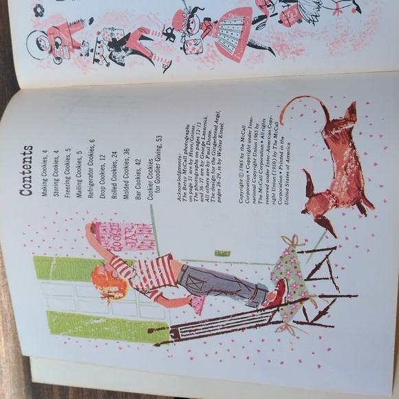 Vintage McCall's Cookie book MCM 1965  Betty Crocker kitchen labels 1998 - Picture 4 of 8